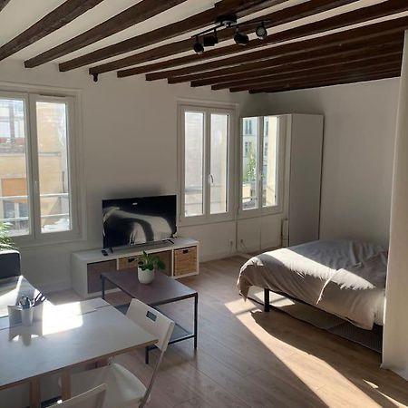 Studio Lumineux, Refait A Neuf, Metro Jourdain Париж Экстерьер фото